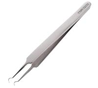 YNR Professional Tick Remover Tweezers - Flea Removal Tool, Painlessly, Reliable Stainless Steel Tick Tweezer for Humans, Pets, Dogs & Cats | (L1)