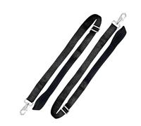 YNR Replacement Horse Rug Blanket - Leg Straps, Adjustable with Trigger Clips & Hook, Durable Polypropylene Black Webbing Material, Secure Fastening, Machine Washable | (Pack of 2)