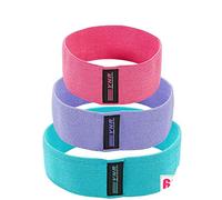 YNR® Resistance Bands,Exercise Fitness Loop Band for Legs & Butt, Heavy Duty Fabric Elastic Workout Hip Circle for Men Women Booty, Strength Training, Weight Loss,Yoga, Pilates (Black, S)