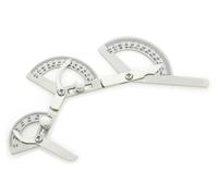 YNR Three-Joint Finger Goniometer, Stainless Steel, Basis Surgical Instrument 19 cm, 3x120 Degrees Measuring Range