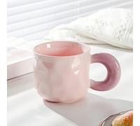 Ynredee Ceramic Coffee Mug,12 OZ/350ML Novelty Coffee Mug,Tea Cup for Office and Home,Valentines Day Gifts for Her Wife Girlfriend Sisters,Funny Birthday Gifts for Women,Mothers Day Gifts (Pink)