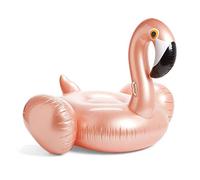 Ynredee Flamingo Pool Float,Inflatable Swimming Pool Raft Ride on Pool Lounger Water Toy For Fun (Rose Gold)