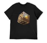 Ynslfs Hellraiser Puzzle Box Cenobite Pinhead Horror Movie Men's T-Shirt Unisex Black Men Tees XXL