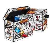 YNSZAS 2 Pack Comic Book Storage Box, Collection Comic Protector Organizer, 15.8" X 7.8" X 11.8", Collapsible Comic Short Box, Holds 160-180 Comic Book, Heavy Duty Comic Book Bin Container Holder