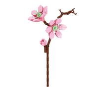 YNTOXIN Flower Bouquet Building Set Stress Relax Artificial Flowers Building Set for Christmas Birthday Gifts for Teens Adults (148PCS) 9095-9Peach blossom