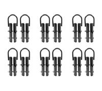 Ynusgeyx 1.5 Inch Climbing Rope Clamp,12 Sets Rope Climb Clasp Workout Rig Attachment Hook