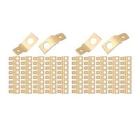 Ynusgeyx 200Pcs Quick Disconnect Connectors Non Insulated Solderless Disconnect Adapters,1/4Inch Male Tab,Male Spade Connector