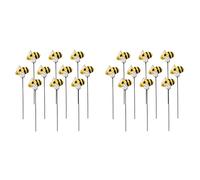 Ynusgeyx 20Pcs Little Bee Plug-in Bees Garden Stakes Stake Decor Bee Yards Garden Stake Yard Bees Sign Garden Stakes Decorative
