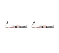 Ynusgeyx 2X 2-6S 30A ESC Unidirectional Self Starting Brushless Electric Regulation Speed Controller for DIY Fan