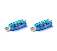 Ynusgeyx 2X DC-DC 5V to 3.3V 9V 12V 24V USB Step UP/Down Power Supply Module Adjustable Boost Converter Out DC1.0V-24V Green