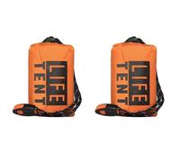 Ynusgeyx 2X Insulated Emergency Tent 2 Person Waterproof Emergency Life Saving Insulated Includes Life Whistle Ripstop Tent