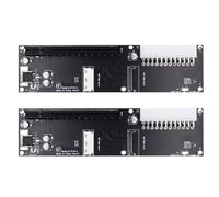 Ynusgeyx 2X Oculink SFF-8612 8X to PCIE X16 PCI-Express Adapter with ATX 24Pin Power Port for Mainboard Graphics Card