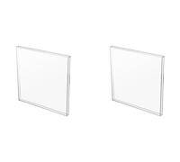 Ynusgeyx 2X Vinyl Record Display Case Acrylic Wall Mount Holder for 12-Inch Vinyl Records Album Record Shelf