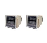 Ynusgeyx 2X ZN48 Series Digital Time Relay Counter 12VDC Multifunction Time Countroller Revolution Counter