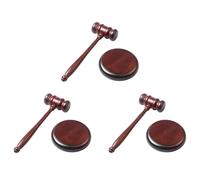 Ynusgeyx 3X Attorney Decorative Hammer Judge Hammer Wooden Multitool Small Hammer Birthday Gift Christmas Toy Base