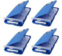 Ynusgeyx 4X Clip Board Organizer Clipboards with Storage Nursing Clipboard Foldable File Folder Plastic Clipboard ()