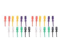 Ynusgeyx 6-Color 24-Piece Test Probe Hook Mini IC Test Hook Suitable for Multimeter SMT SMD Wire Kit
