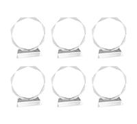 Ynusgeyx 6X Crystal Glass Trophy Blank Crystal Trophy Medal Graduation Season Commemorative Ornaments Company Awards