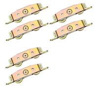 Ynusgeyx Heavy-Duty Sliding Door Rollers,1-1/4 Inch Steel Ball Bearing, Adjustable Sides,6Pcs Set Door Roller for Courtyard Doors
