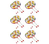 Ynusgeyx Orff Instruments 12Pack Lollipop Drums 6Inch Dance Props Percussion Instruments Hand Drum Preschool Education Toys