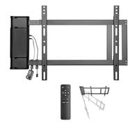 ynVISION.DESIGN Motorized Swing Out Wall Mount Bracket for 32" - 75" TV with Remote Control | Swivels Up to 90 Degrees | Compatible w/Samsung, LG, or Universal Remote (Pack of 1)