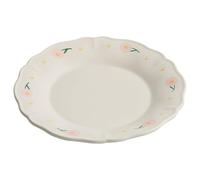 YNWDBY Appetizer Plates Lace Ceramic Plate, Creative Dinner Plate, Flat Plate, Breakfast Plate Cheap Plates(Small)