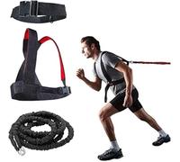 YNXing Resistance Training Rope Explosive Force Bounce Physical Training Resistance Rope Improving Stamina and Strength (Black-9.8FT Kit)