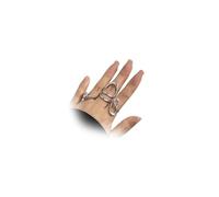 YNZGYBY Silver Chunky Stack Knuckle Rings Set for Women Trendy Thick 14K Gold Stackable Twisted Geometric Statement Ring Pack Bold Stacking Jewelry Accessories