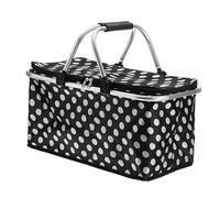 YNZUNMY Food Delivery Bag,Pizza Delivery Bag 30L Foldable Thermal Insulated Bag Cooler Bags Pizza Food Pizza Delivery Picnic Storage Holder Functional Bag Storage Basket(Black)