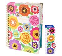 YO A5 Weekly/Monthly Planner 2025 - Double Wire Binding, Week to View with Inner Pocket (Red)