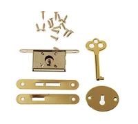 YO-HAPPY Bronze Full Mortise Locks Small Jewelry Box Decorative Antique Locks Replacement