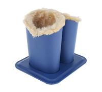 YO-HAPPY Plush Lined Eyeglasses Holder with Magnetic Base- PU Leather Glasses Stand Case