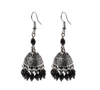 YO-HAPPY Retro Indian Bollywood Jhumka Jhumki Crystal Drop Earring Ethnic Gypsy Jewelry