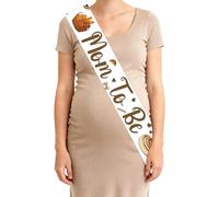 YO PERREO SOLA Bun Theme Mom to Be Sash for Baby Shower Decorations Rustic Bun Mom to Be Sash Corsage Set for Pregnant Mommy Baby Shower Party Decorations