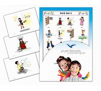 Yo-Yee Flash Cards - Action Words and Verbs Flash Cards for Toddlers, Kids, Children and Adults - Set 1 - English Vocabulary Cards - Including Teaching Activities and Game Ideas and more
