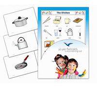 Yo-Yee Flashcards - Kitchen Utensils Picture Cards - Vocabulary Picture Cards for Language Development - Including Teaching Activities and Game Ideas