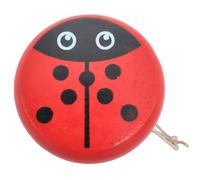 Yo Yo for KidsLadybug Yoyo with String Portable Cute Ladybug Pattern Wooden Kids Yoyo Eduational Fun Toddler for Hands-On Skills & Flexibility Development Thoughtful for Toddlers Kids