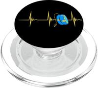 Yo-Yo Heartbeat EKG Pulse Yoyo Player Old Games Yoyo Lover PopSockets PopGrip for MagSafe
