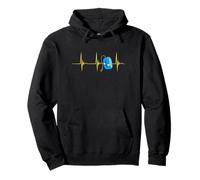 Yo-Yo Heartbeat EKG Pulse Yoyo Player Old Games Yoyo Lover Pullover Hoodie