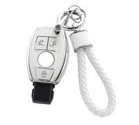 YO&YOYE for MB Key Fob Cover with Keychain, Soft TPU Key Case Protection Fit for C E S M CLS CLK G Class