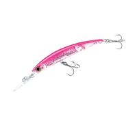 Yo-Zuri Crystal 3D Minnow Deep Diver Jointed Lure, Fluorescent Pink, 5-1/4-Inch