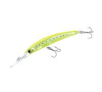 Yo-Zuri Crystal 3D Minnow Deep Diver Lure, Chartreuse Silver, 6-Inch