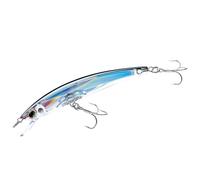 Yo-Zuri Crystal 3D Minnow Sinking Lure, Silver Black, 5-1/4-Inch