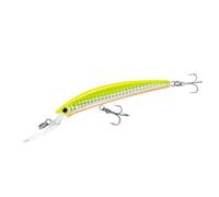 Yo-Zuri Crystal Minnow Deep Diver Lure, 4-3/8-Inch, Holographic Chartreuse