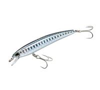 Yo-Zuri F1163-BL Pins Minnow Floating Diver Lure, SilverBlack