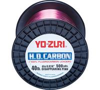 Yo-Zuri H.D.Carbon Fluorocarbon 100% Leader 250Yds 80Lbs 229M (0.847mm) Disappearing Pink