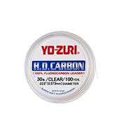 Yo-Zuri H.D. Carbon Fluorocarbon Leader Line, Clear, 100-Pound/30-Yard