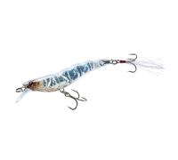 Yo-Zuri R1161-HGS Crystal 3D Shrimp Slow Sinking Lure, Holographic Ghost Shrimp