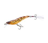 Yo-Zuri R1161-HRT Crystal 3D Shrimp Slow Sinking Lure, Holographic Ultra Violet Rootbeer