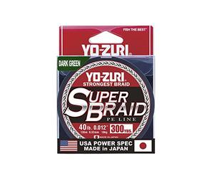 Yo-Zuri Superbraid 300 yd Floating Braid, Dark Green, 40 lb